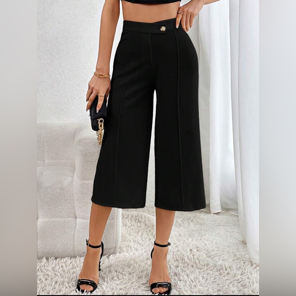 Elegant Black Women's Culottes